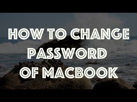How to change login password of Macbook Mac OSx