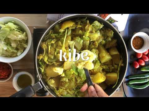 How to make Ethiopian food in English-How to make Ethiopian cabbage (የጥቅል ጎመን በድንች አልጫ)