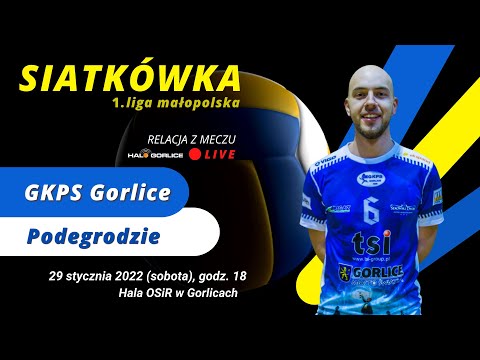 Ostatnie piłki meczu GKPS Gorlice  - KS Gród Czop Podegrodzie, 29 stycznia 2022