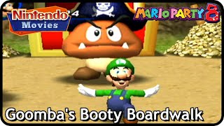 Mario Party 8 – Goomba's Booty Boardwalk (3 Players, Luigi vs Peach vs Toadette vs Waluigi)