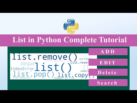 Lists In Python Complete Tutorial Add Edit Delete Sort And More Python