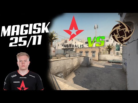 CSGO POV ASTRALIS MAGISK(25/11) VS NIP DUST 2 ESL Pro League Season 12 Europe