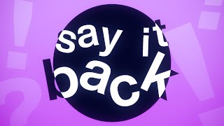 Cover art for say it back (short ver.)