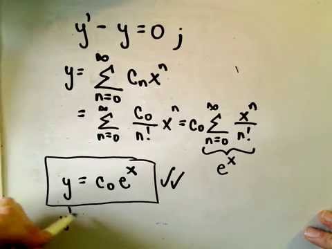 Power Series Solutions of Differential Equations