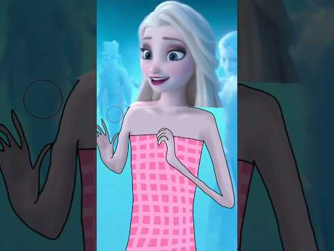 Elsa Barbie 🤣🤣 #frozen #drawingmeme #funny