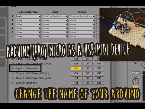 #3 Arduino (Pro) micro as a USB MIDI device - Change the Name of your Arduino