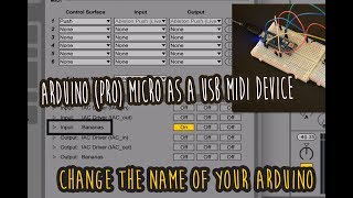 #3 Arduino (Pro) micro as a USB MIDI device - Change the Name of your Arduino