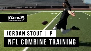 NFL Combine Training // Punter Jordan Stout // Penn State