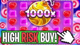 SWEET BONANZA 1000  RISKY BUY PAID!! (BIG WIN)