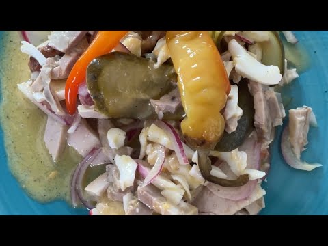 SCHWEINEBRATEN SALAT - EIN ALTES BAYRISCHES REZEPT- ABSOLUT GENIAL - kosanimkocht