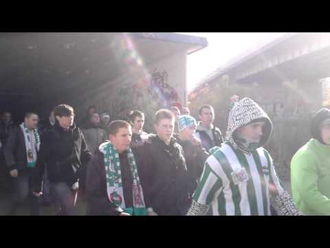 pochód kibiców RADOMIAKA z Utsronia na deRRby