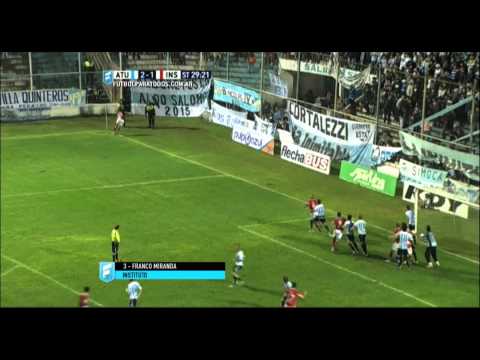 Gol Miranda. Atl. Tucumán 2 - Instituto 1. B Nacional. Fecha 7. FPT