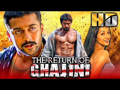 The Return of Ghajini (Aaru) - Suriya's Blockbuster Action Hindi Movie | Trisha Krishnan, Vadivelu