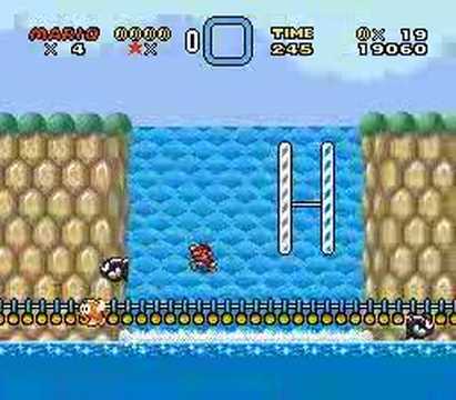 SMW Custom Level: 1-4 Waterfall Lake