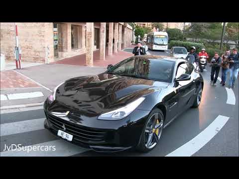 2017 Ferrari GTC4 Lusso in Monaco - Loud Accelerations & Sounds!