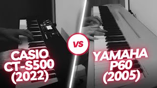 Video thumbnail for CASIO CT-S500 (2022) vs YAMAHA P60 DIGITAL PIANO (2005) SOUND COMPARISON by EFPianist
