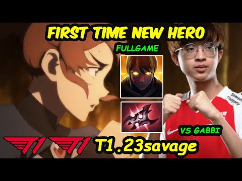 T1 23savage Marci NEW HERO FIRST TIME New Patch 7.30E Dota 2 Perspective Fullgame