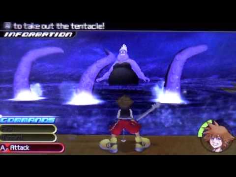 Kingdom Hearts 3D: Dream Drop Distance (English Version!) Part 1: Intro/Tutorial + Boss: Ursula