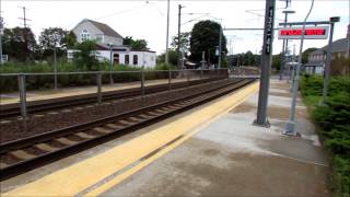 preview picture of video 'Amtrak Acela Action Mystic, CT 9 16 13 By Jim Gray'