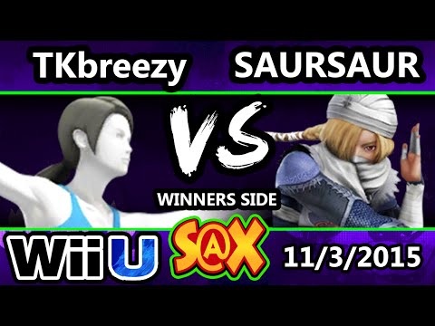 S@X 122 - VGBC | TKbreezy (WFT) Vs. saursaur (Sheik) SSB4 Tournament - Smash Wii U - Smash 4