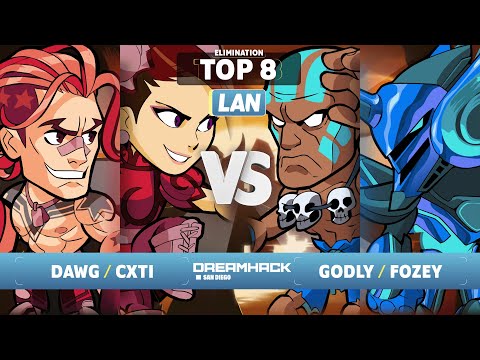 Dawg & Cxti vs Godly & Fozey - Top 8 Elimination - Dreamhack San Diego 2023 - LAN 2v2