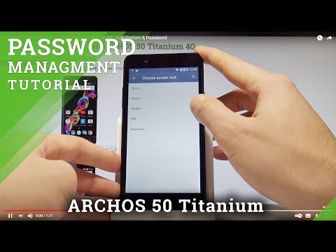 How Set Up Screen Lock in ARCHOS 50 Titanium 4G - Add Pattern & Password