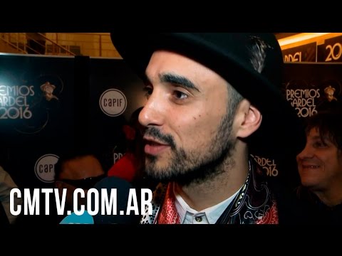Abel Pintos video Entrevista CM 2016 - Premios Gardel 2016