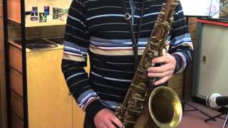 Video thumbnail for Summertime Backing Track - Conn 10m Tenor Sax - "Naked Lady" by Jazzbacks TV