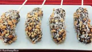 Chocolate-Dipped Frozen Bananas