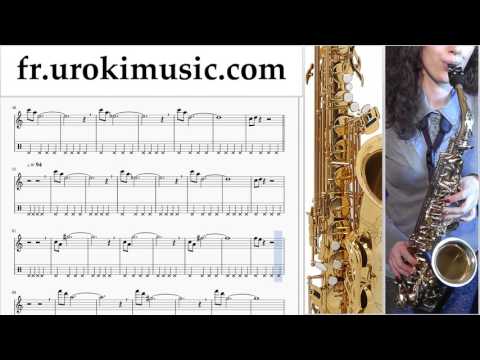 Cours de Saxophone (Ténor) Mission Impossible - Theme Tuto Partitions Partie#2 um-i829