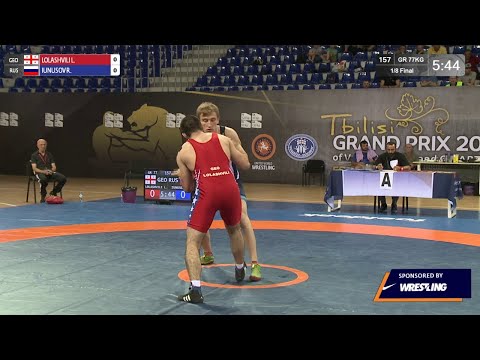 1/8 GR - 77 kg: L. LOLASHVILI (GEO) v. R. IUNUSOV (RUS)