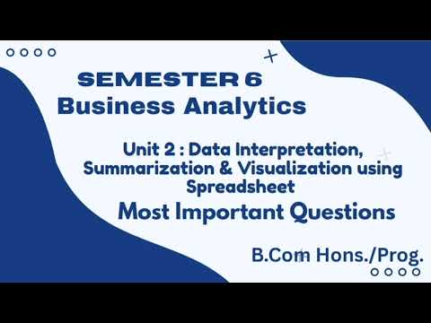 One Shot Revision l Unit 5 Predictive Textual Analysis l Business Analytics l Semester 6 l DU l