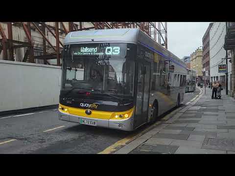 Quaycity Voltra Q3 to Wallsend - Go North East 5806 - NL72 EUB