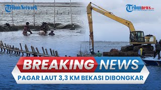 BREAKING NEWS: Pagar Laut Ilegal di Tarumajaya Bekasi Mulai Dibongkar, KKP Kerahkan Ekskavator