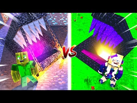 BEDROCK BASE vs. OBSIDIAN BASE in MINECRAFT?! - Minecraft BUNKER