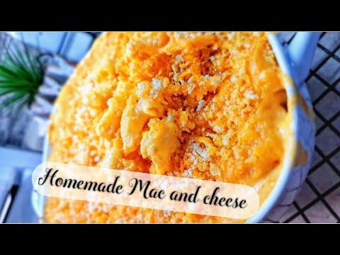 How to make homemade baked mac and cheese casserole [ Como hacer macarrones con queso ]