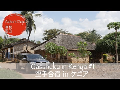 #1 Karate Gasshuku in Kenya　ケニア空手合宿　快適フルフラットシート！？【Akita's Karate Video】