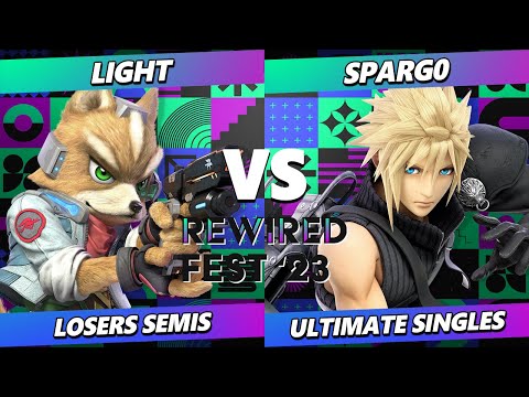 ReWired Fest 2023 Losers Semis - Light (Fox) Vs. Spargo (Cloud) Smash Ultimate - SSBU