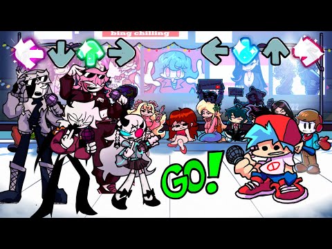 Friday Night Funkin' - "Roasted" but MFM Characters Roasts BF (Ruv, Sarvente, Selever Rasazy)