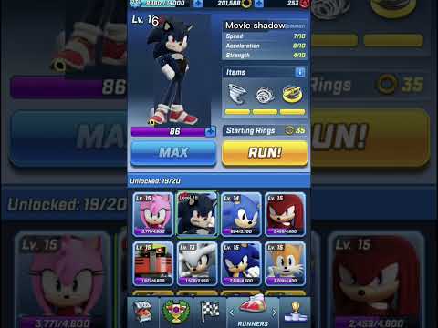 I added movie shadow to sonic forces speed battle( movie shadow image made by me