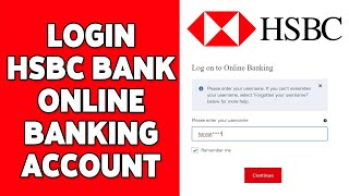 How To Login HSBC Bank Online Banking 2024 | HSBC Online Banking Account Sign In Tutorial