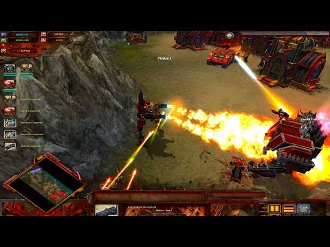 Chaos Space Marines vs Sisters Of Battle vs Tyranids vs TAU - 40k Ultimate Apocalypse Mod