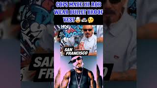 POLICE MAKE LIL ROB WEAR BULLET PROOF VEST DURING PERFORMANCE IN THE BAY🔴🤯🤔CHICANO 50 CENT?🤣 #lilrob