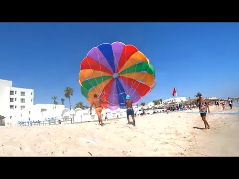 PARASAILING A MAHDIA TUNISIA VOLARE SUL MARE