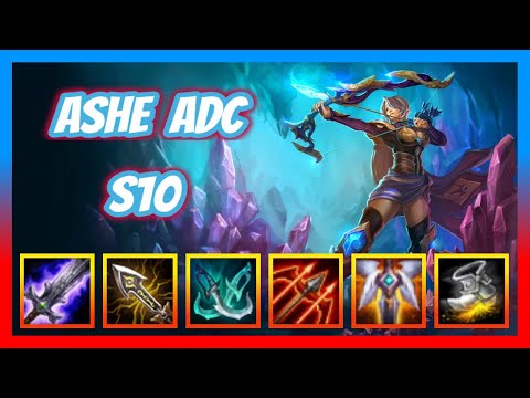 🌟 ASHE GUIDE ADC S10 GAMEPLAY BOT SEASON 10 BUILD RUNES 🌟