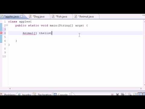 Java Programming Tutorial – 61 – Simple Polymorphic Program