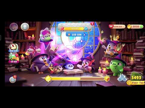 Angrybird Journey land 21  Wizard's Library Cross Level 3491 To 3495  V#921    #nocopyright