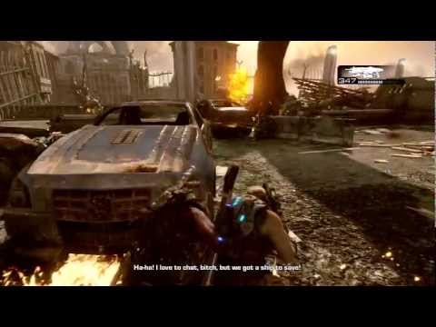 Gears of War 3: Walkthrough - Part 10 [Act 1-6: Hanging by a Thread] (GoW3 Gameplay & Commentary)
