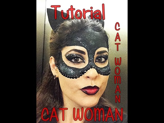 Vídeo relacionado con BOOSHMall Catwoman Máscara de gato para mujer, media cara, piel de gato, máscara de piel negra, máscara de cosplay para Halloween, fiesta de disfraces, carnaval