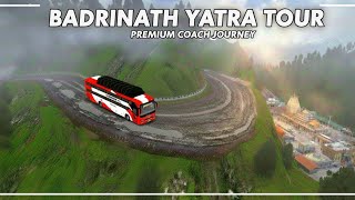 Badrinath Yatra Tour 🛕 | Premium Coach Journey on Dangerous Mountain Roads | Bus Simulator Gameplay